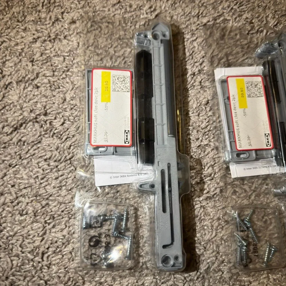 IKEA Markhus Drawer Soft Closing Device 2 Pair New 604.265.71 (Lot of 2)